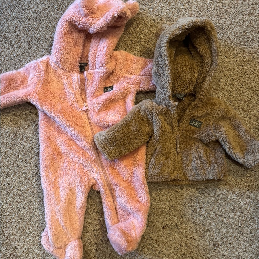 Cozy Kids One Piece Set - Pink and Brown